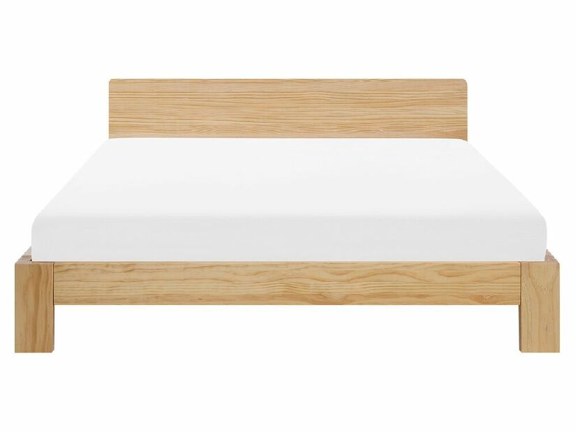 Manželská posteľ 160 cm ROYAL (s roštom) (svetlé drevo)