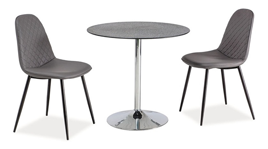 Jedálenský stôl Flavio (sivá) (pre 4 osoby)