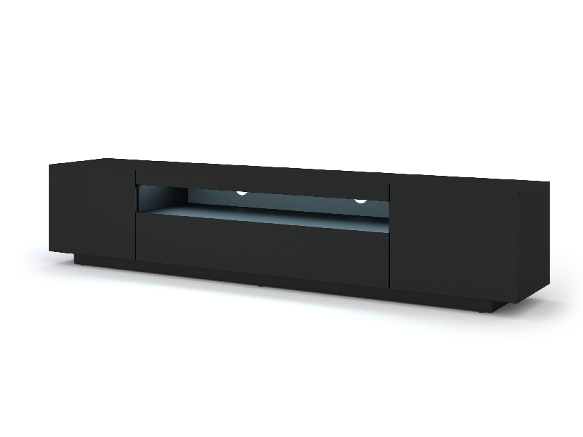 TV stolík/skrinka Aurora 200 (čierna matná)