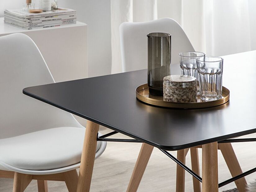 Jedálenský stôl Biondi (pre 4 osoby) (čierna)