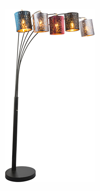 Stojanové svietidlo Ticon 15266S4 (moderné/dizajnové) (čierna + multicolor)