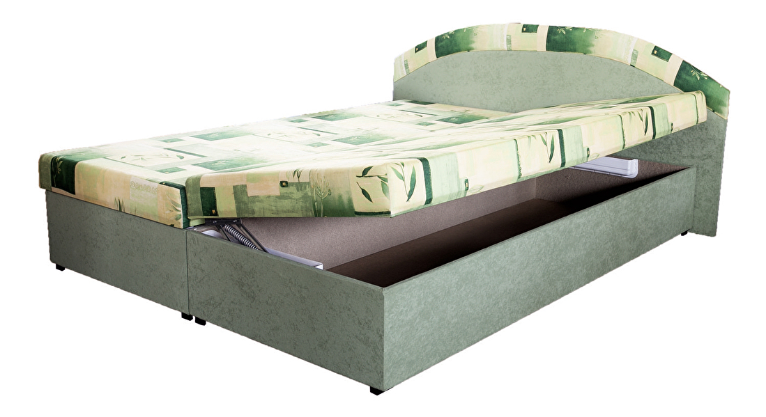 Manželská posteľ 160 cm Petra oranžová (s matracom)