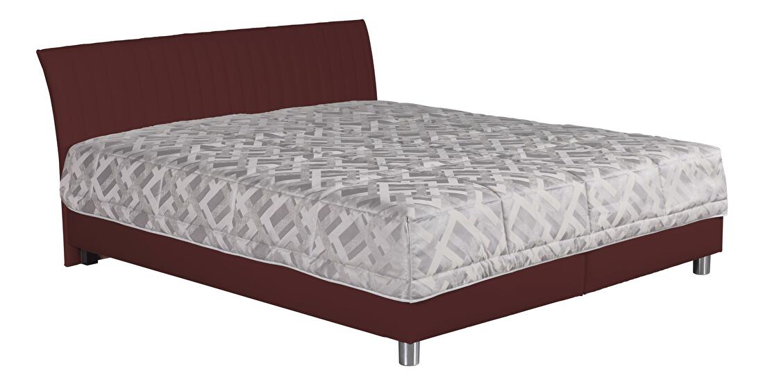 Manželská posteľ 160 cm Blanár Vinco (hnedá + vzor Gary 8) (s roštom)