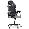 Kancelárská stolička Kayce (čierna + sivá ekokoža)