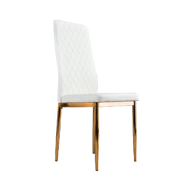 Jedálenská stolička Sodal (biela + zlatá)