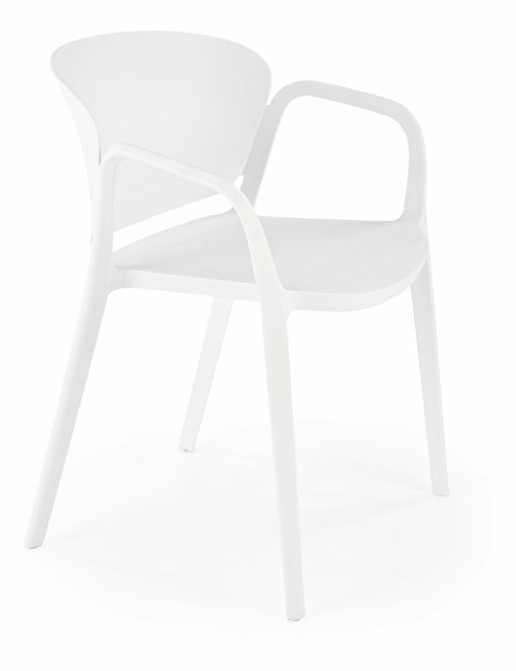 Jedálenská stolička Karol (biela)