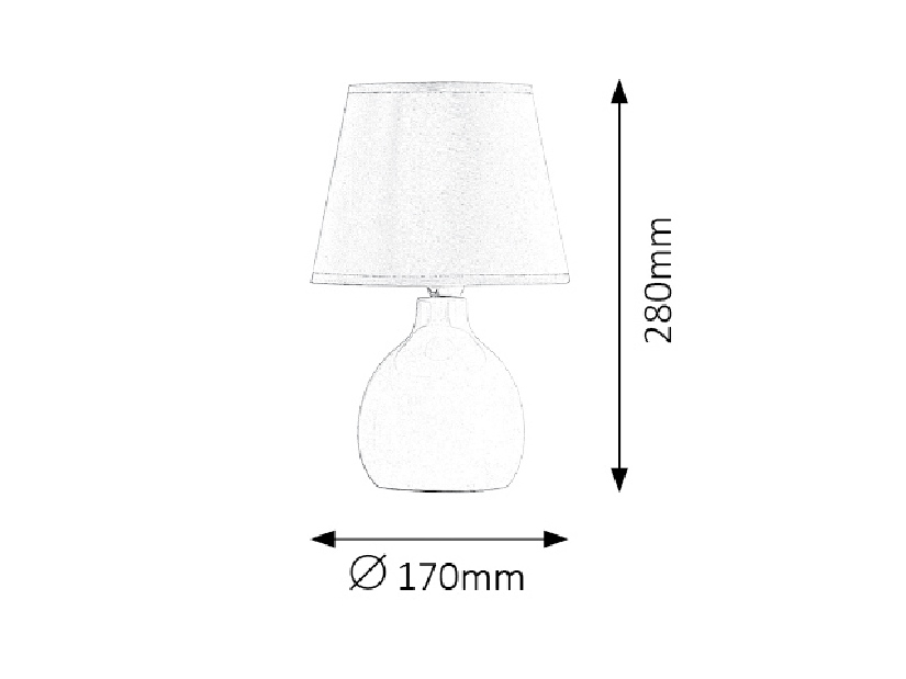 Stolová lampa Ingrid 4476 (hnedá) *výpredaj
