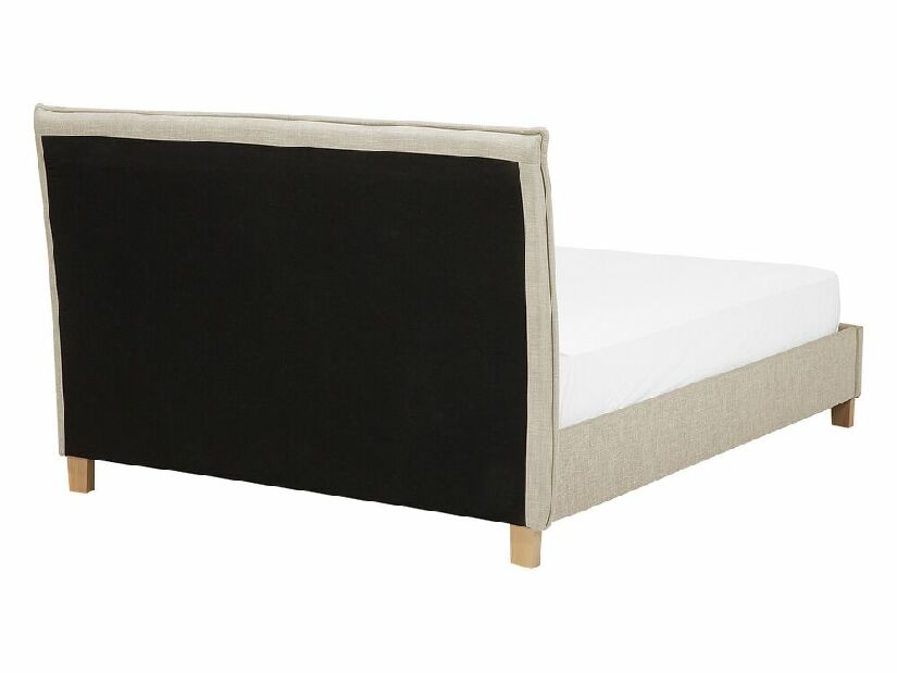Manželská posteľ 140 cm SANCHEZ (s roštom) (béžová)