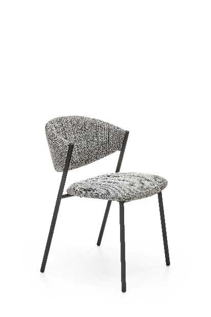 Jedálenska stolička Kittie (sivá + čierna)