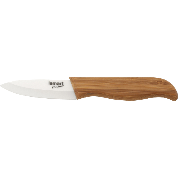 Kuchynský nôž Lamart Bamboo 7,5cm (hnedá)