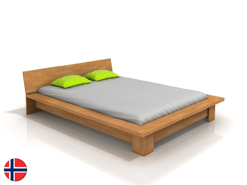 Manželská posteľ 180 cm Naturlig Boergund (buk) (s roštom) *výpredaj