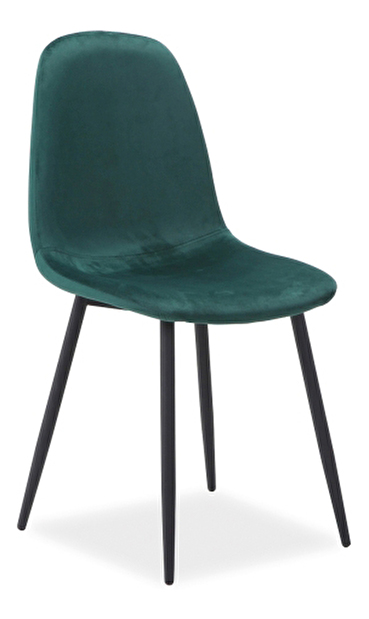 Jedálenská stolička Fannie (zelená + čierna)