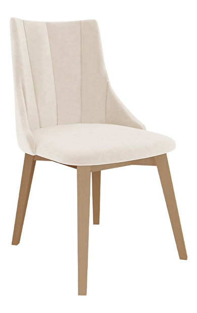Jedálenská stolička Sebi (natural + krémová)
