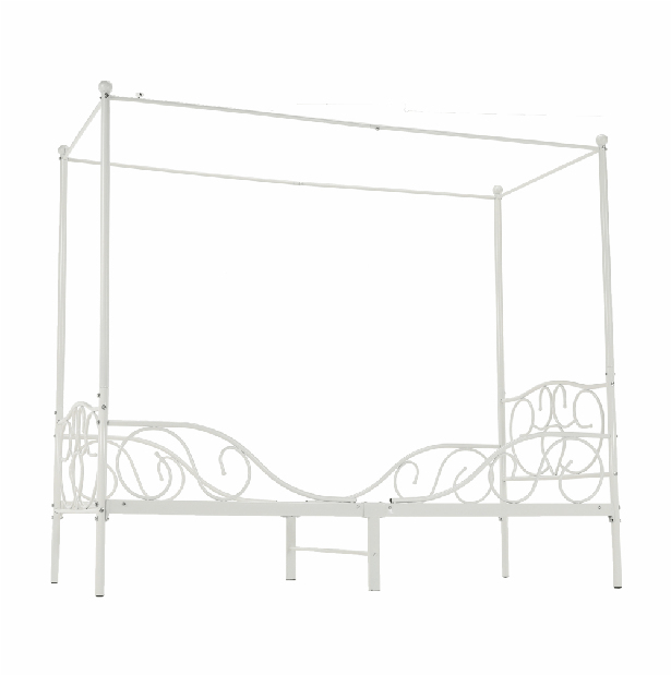 Jednolôžková posteľ 90 cm Anabella (biela) (s roštom)