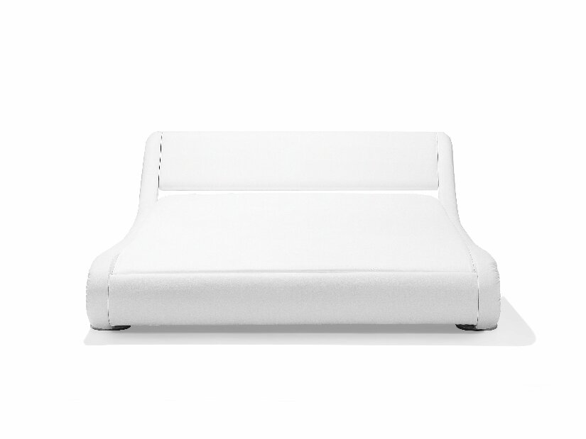 Manželská posteľ 180 cm AVENUE (s vodným matracom) (biela) *výpredaj