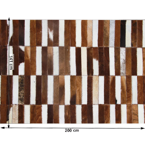Kožený koberec 141x200 cm Kazuko typ 5