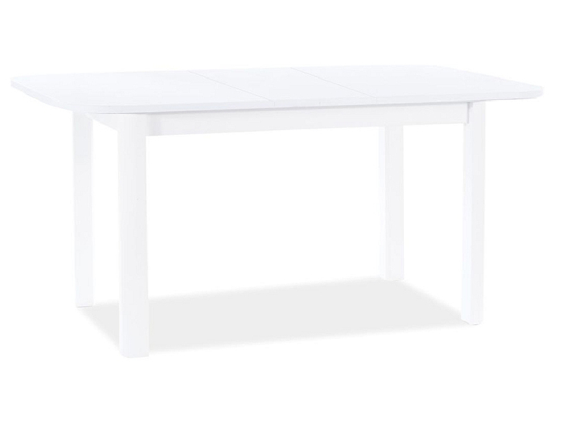 Rozkladací jedálenský stôl 105-140 cm Daniel (biela matná + biela matná) (pre 4 až 6 osôb)