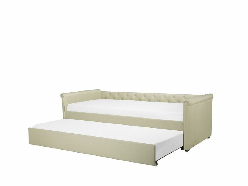 Rozkladacia posteľ 80 cm LISABON (s roštom) (béžová) *výpredaj