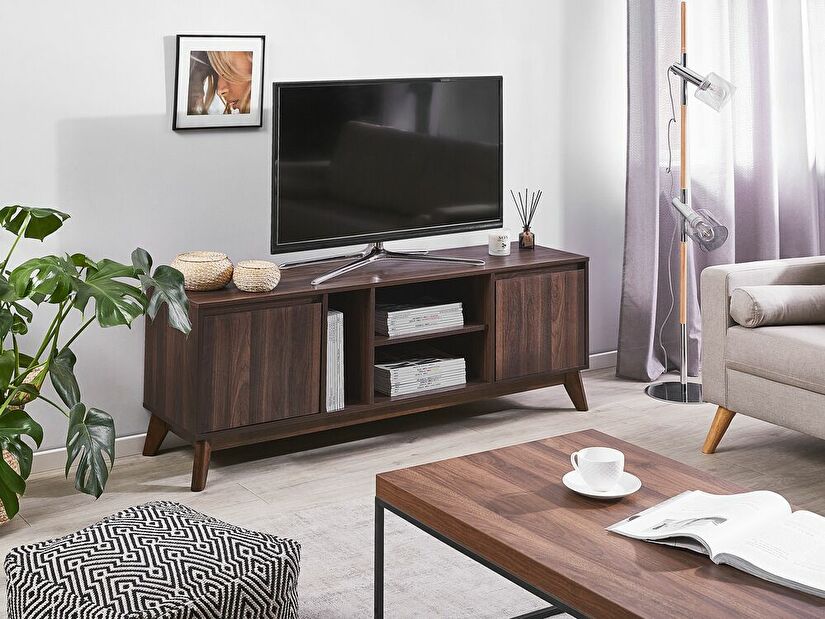 TV stolík/skrinka Oleray (tmavé drevo)