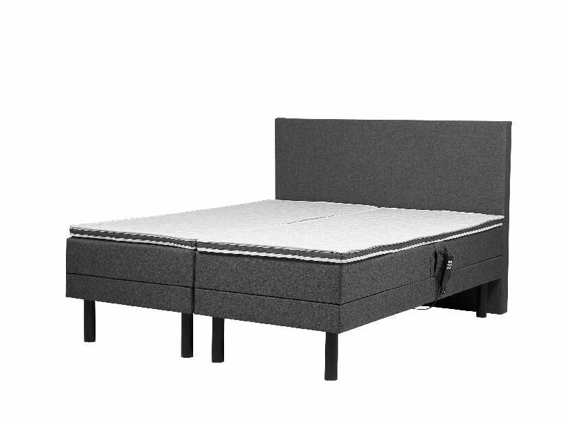 Manželská posteľ 180 cm ERLE (sivá)