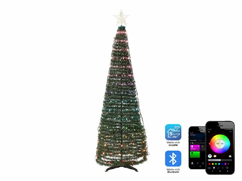 Vianočný stromček 160 cm Sadachbia (zelená) (s osvetlením)