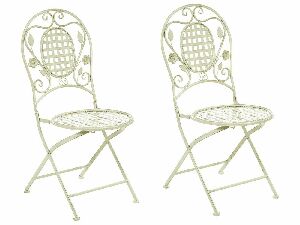Set 2 ks. záhradných stoličiek Basilia (svetlozelená)