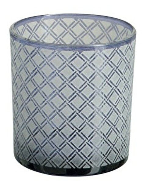 Svietnik Jolipa Na čajovú sviečku (7x7x8cm) (Modrá)