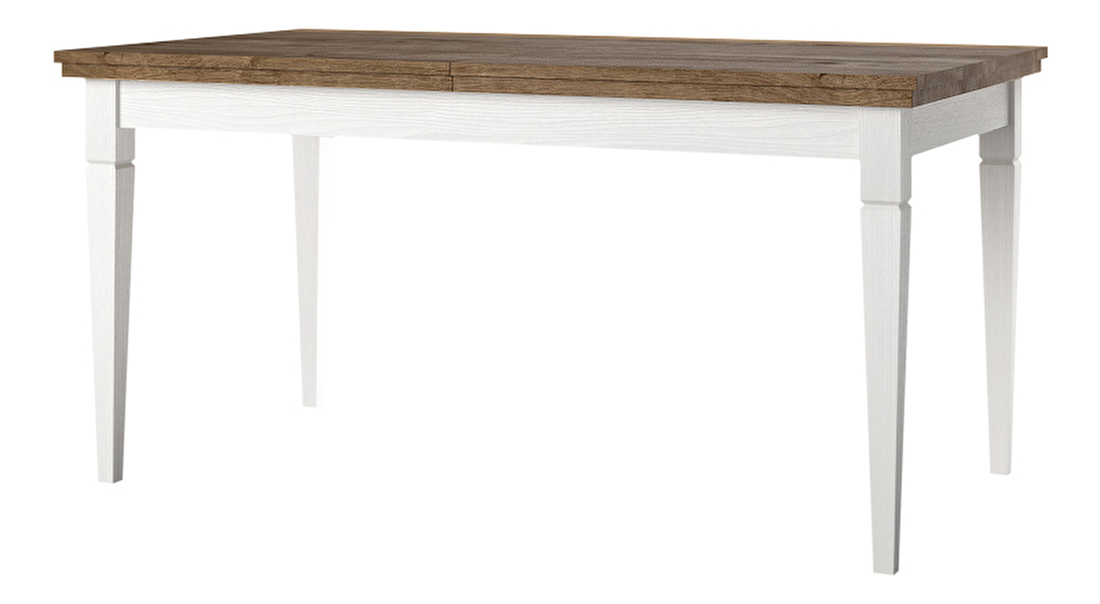 Jedálenský stôl Typ 92 (pre 6 až 6 osôb) (biela + jaseň + dub lefkas)