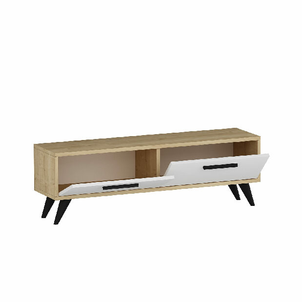 TV stolík/skrinka Mesa (zafír + biela)