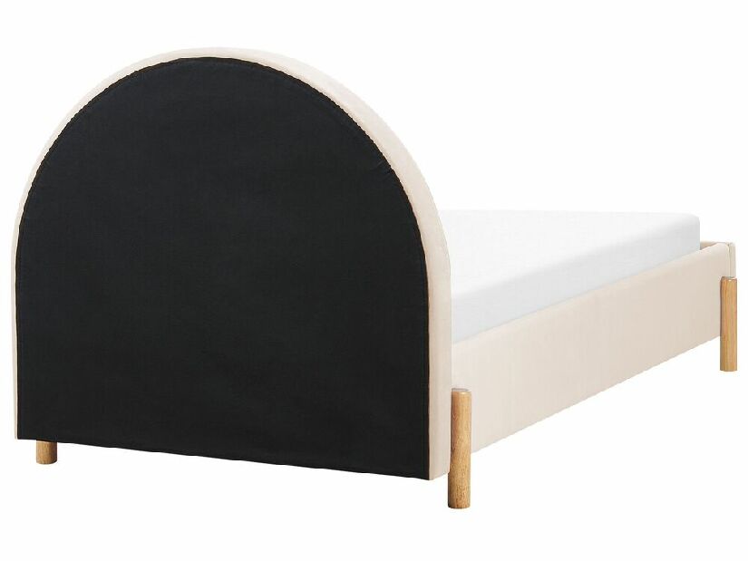 Jednolôžková posteľ 90 cm Annesile (béžová) (s roštom)