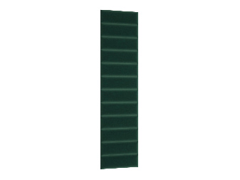 Set 12 čalúnených panelov Quadra 50x240 cm (zelená)