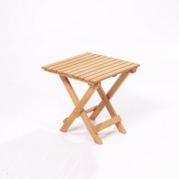 Súprava záhradného stola a stoličiek (3 kusy) Myone (hnedá + krémová)