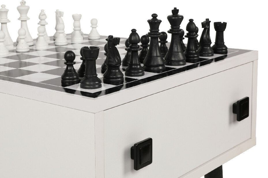 Šachový stolík Chess (Biela + Čierna)