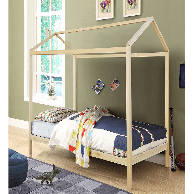 Detská posteľ 90 cm Amati (s roštom) (prírodná) *výpredaj
