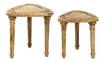 Set 2 ks konferenčných stolíkov Sione (svetlé drevo) 