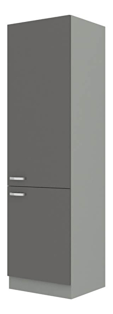 Potravinová vstavaná skriňa na chladničku Gonir 60 LO 210 2F (sivá + sivá)