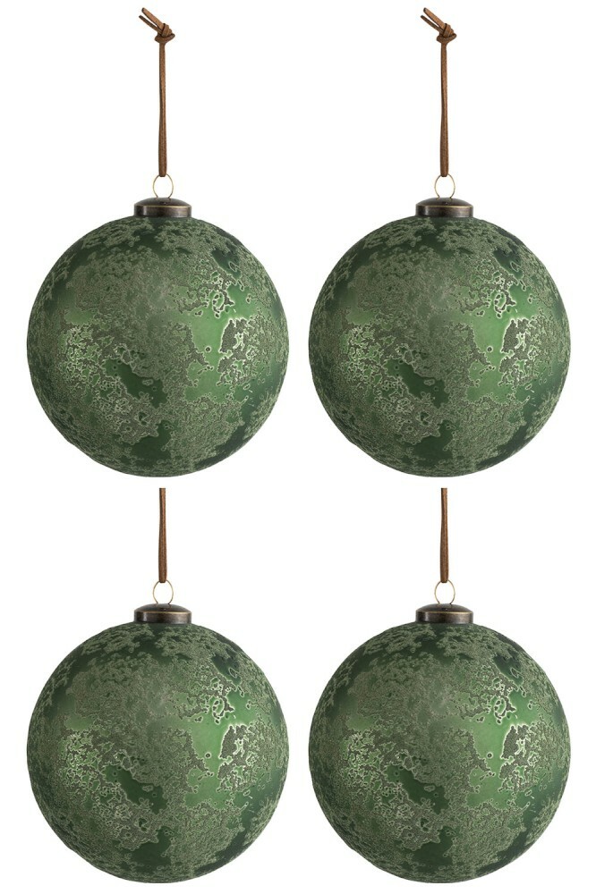 Dekoratívny predmet Jolipa Vianočná dekorácia Army Autumn (12x12x12cm) (Zelená)