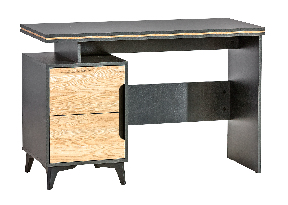 Písací stôl typ GA12 Gema (sivá + horský jaseň)