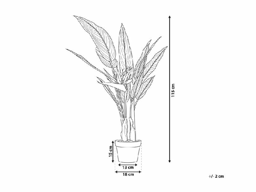 Umelá rastlina 115 cm SARIZA