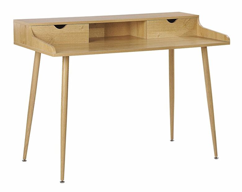Písací stôl LEENOR (120 x 60 cm) (MDF) (svetlé drevo)