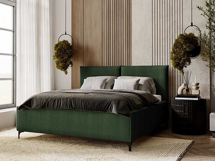 Manželská posteľ 180 cm Camtalo (zelená) *bazár