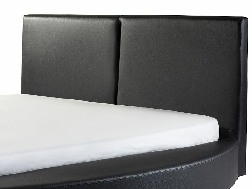 Manželská posteľ 180 cm LOMA (s roštom) (čierna)