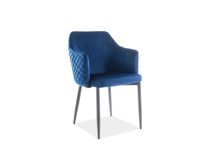 Jedálenská stolička Amiee (modrá + sivá)