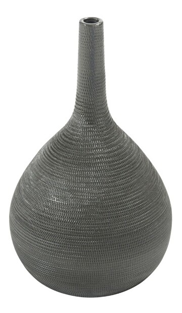 Dekoračná váza Jolipa (24x24x36cm) (Sivá)
