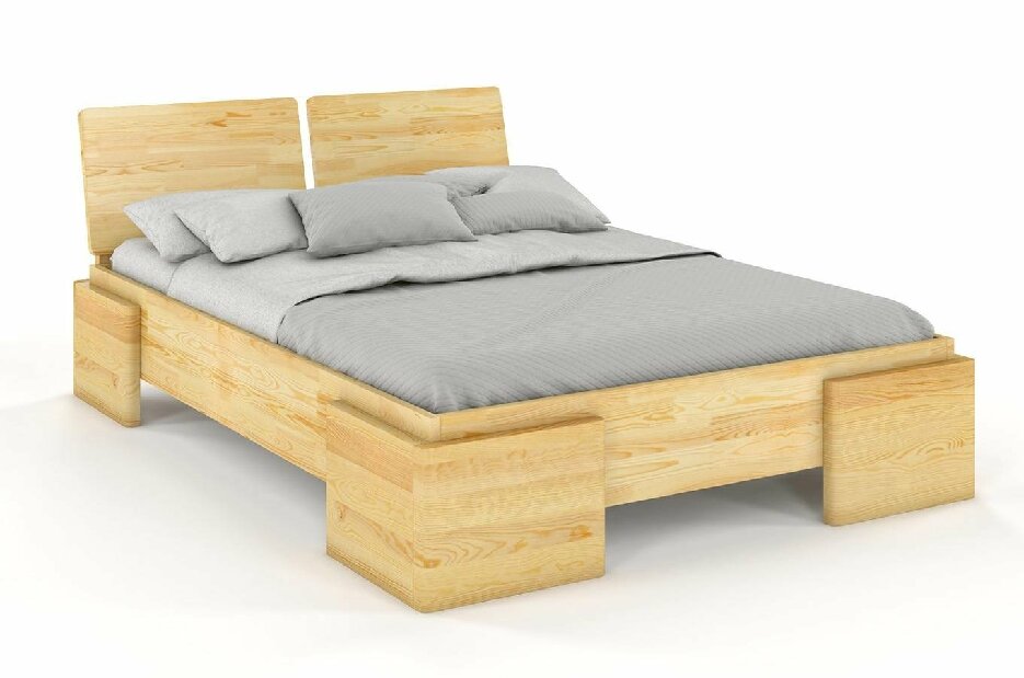 Manželská posteľ 160 cm Naturlig Jordbaer High (borovica)
