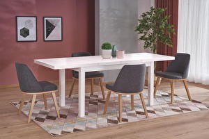 Jedálenský stôl Torego (biela) (pre 6 až 8 osôb)