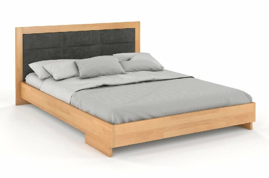 Manželská posteľ 200 cm Naturlig Stjernen (buk)