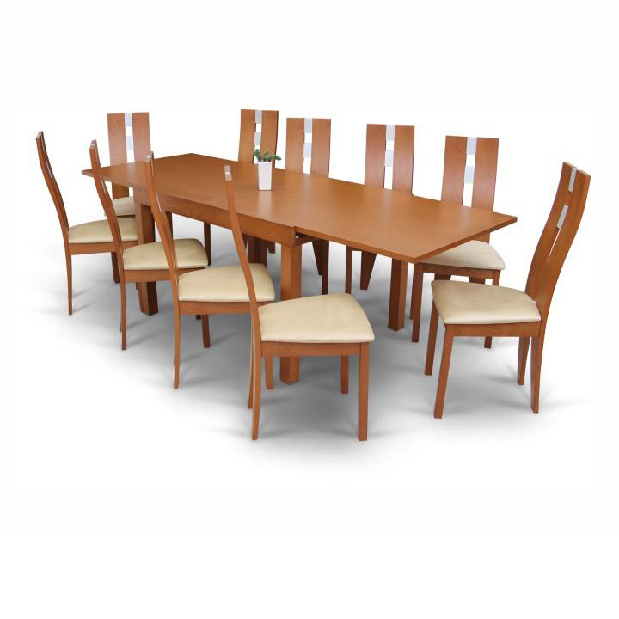 Jedálenský stôl Tanah (čerešňa) (pre 4 až 10 osôb)