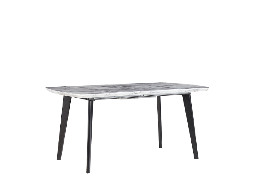 Jedálenský stôl MATTILDA (sivá + čierna) (pre 6 až 8 osôb)