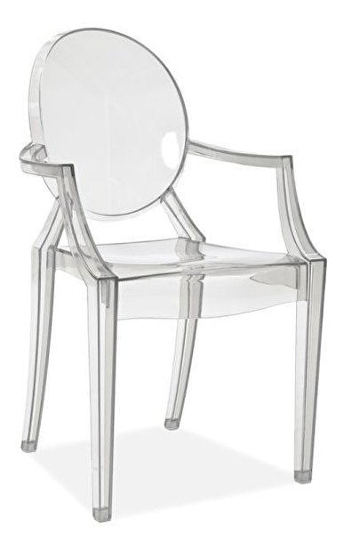 Jedálenská stolička Logan (transparentný + transparentný)